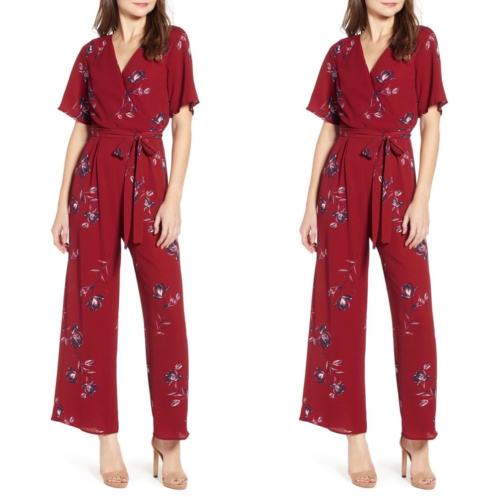 Nordstrom Floral Print Jumpsuit